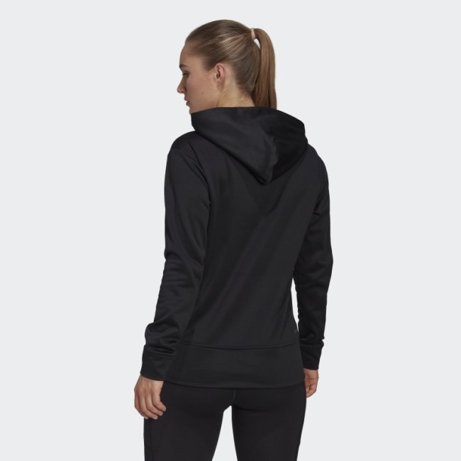 Adidas AEROREADY Big Logo Hoodie Black