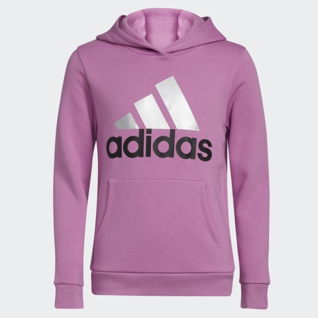 Graphic Fleece Pullover Hoodie Adidas Lilac
