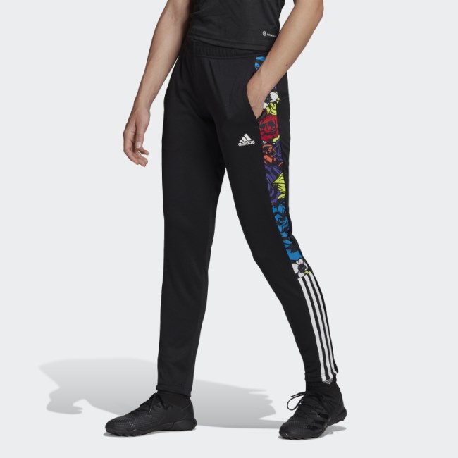 Black Tiro Flower Track Pants Adidas