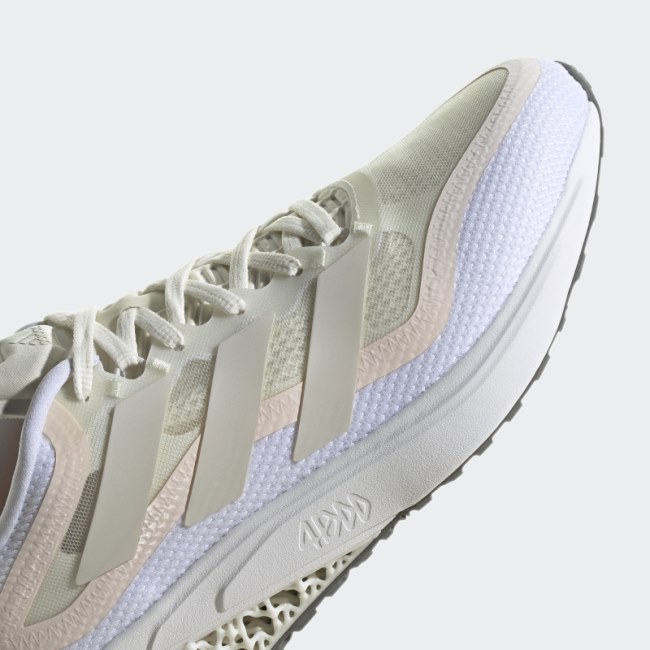 White Adidas 4DFWD Pulse 2 running shoes Fashion