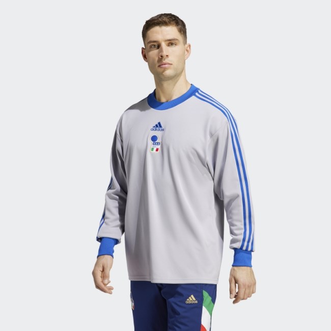 Adidas Italy Icon Goalkeeper Jersey Glory Grey