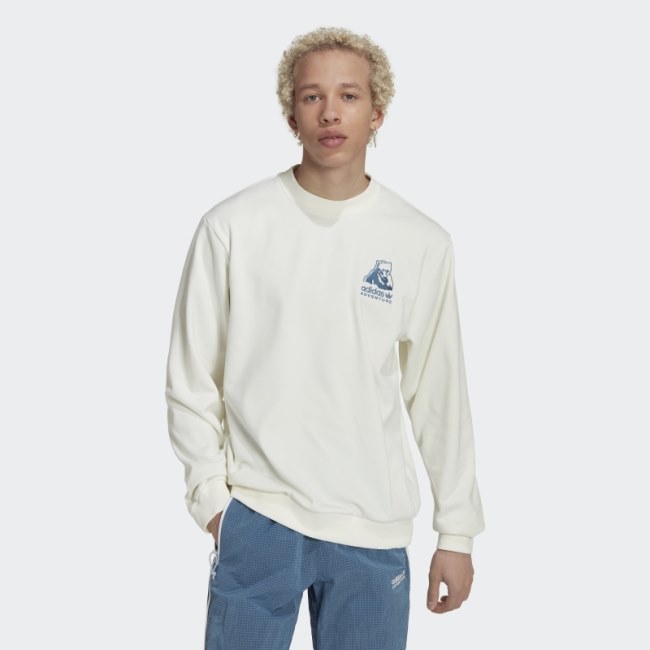Adidas Adventure Winter Crewneck Sweatshirt Fashion White
