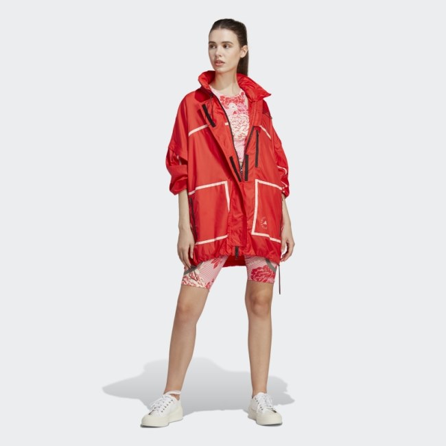 Red Adidas by Stella McCartney TrueNature Packable Jacket Hot
