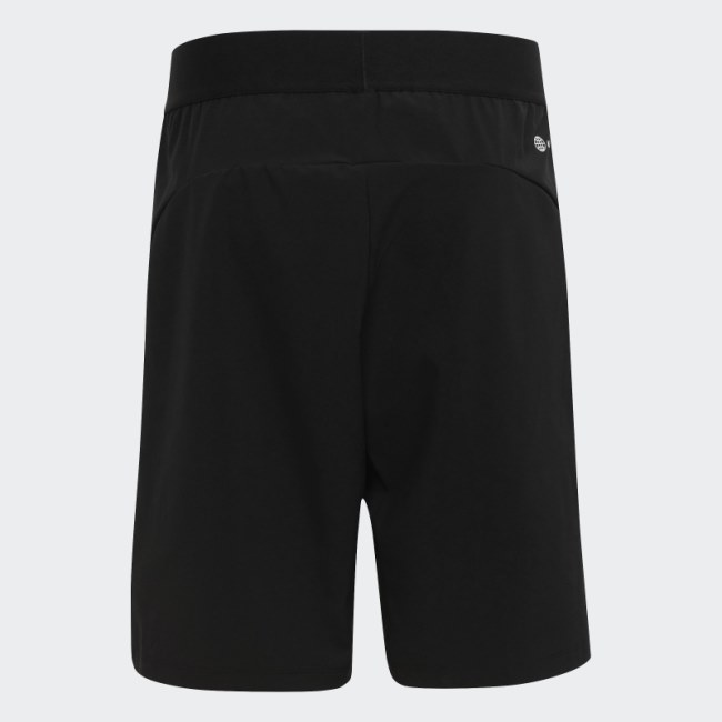 Black Adidas Train Icons AEROREADY Logo Woven Shorts