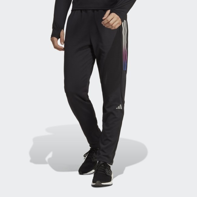 Adidas Black Run Icons 3-Stripes Pants