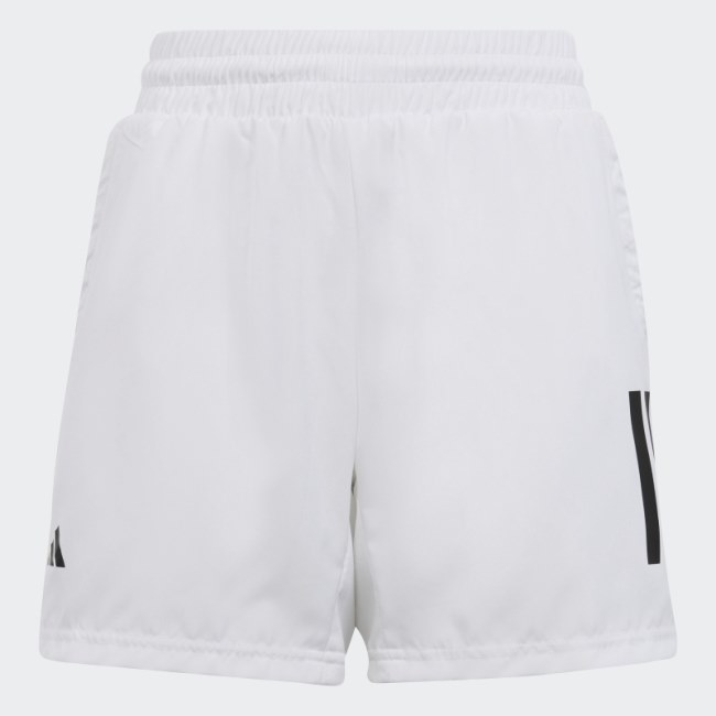 Adidas White Club Tennis 3-Stripes Shorts Stylish