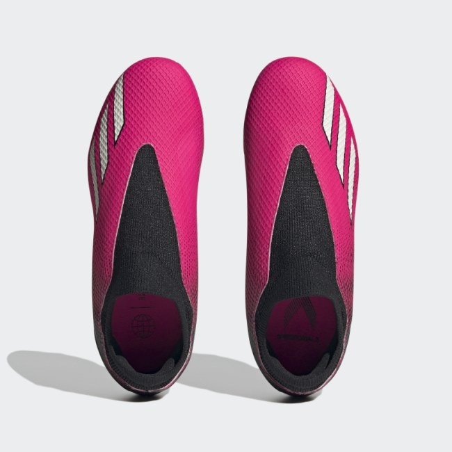 Pink X Speedportal.3 Laceless Firm Ground Soccer Cleats Adidas