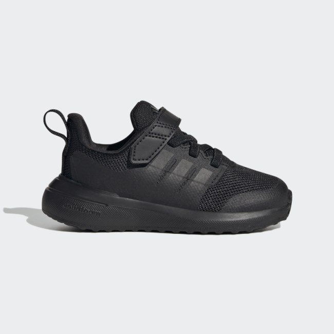 Adidas FortaRun 2.0 Cloudfoam Elastic Lace Carbon Top Strap Shoes