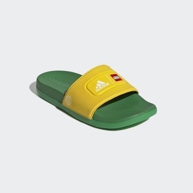 Adidas Adilette Eqt Yellow Comfort x LEGO Slides Fashion