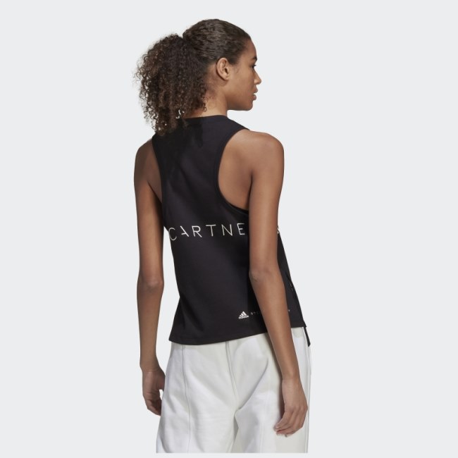 Black Adidas by Stella McCartney Sportswear Logo Tank Top Hot