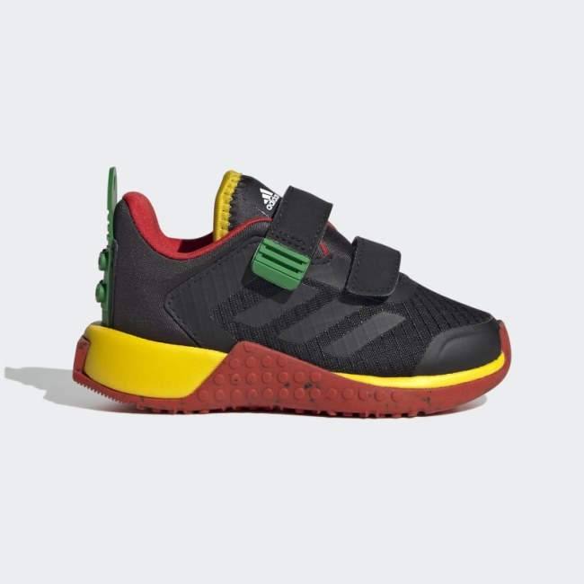 Adidas DNA x LEGO Two-Strap Hook-and-Loop Shoes Black Fashion