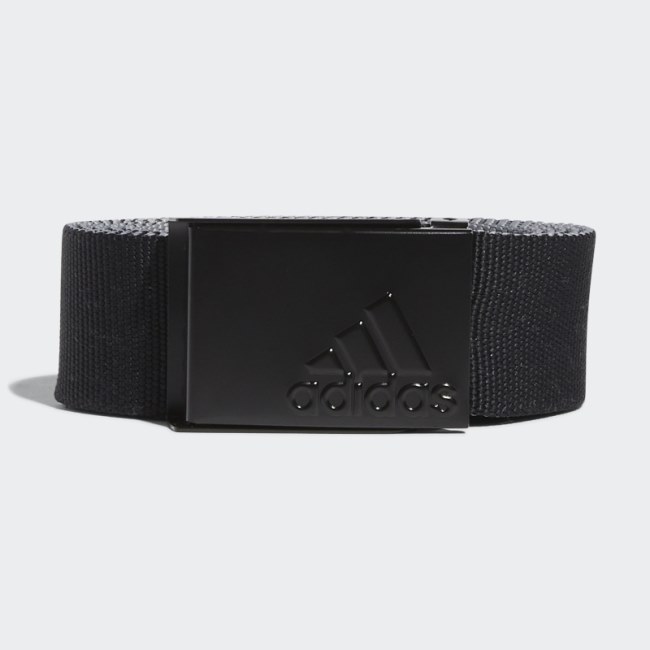 Black Adidas Golf Reversible Web Belt
