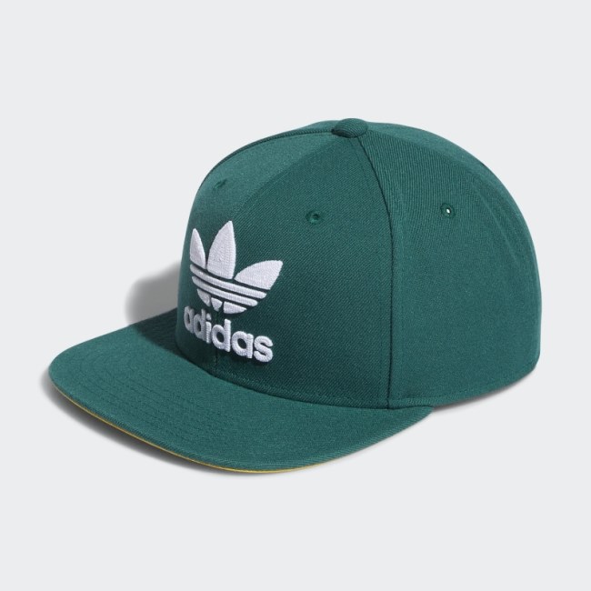 Green Trefoil Snapback Hat Adidas