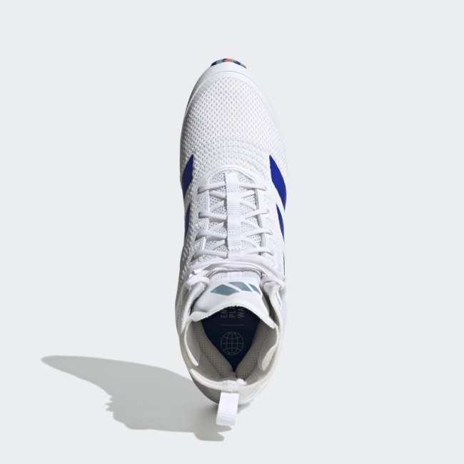 White Speedex Boxing Shoes Adidas