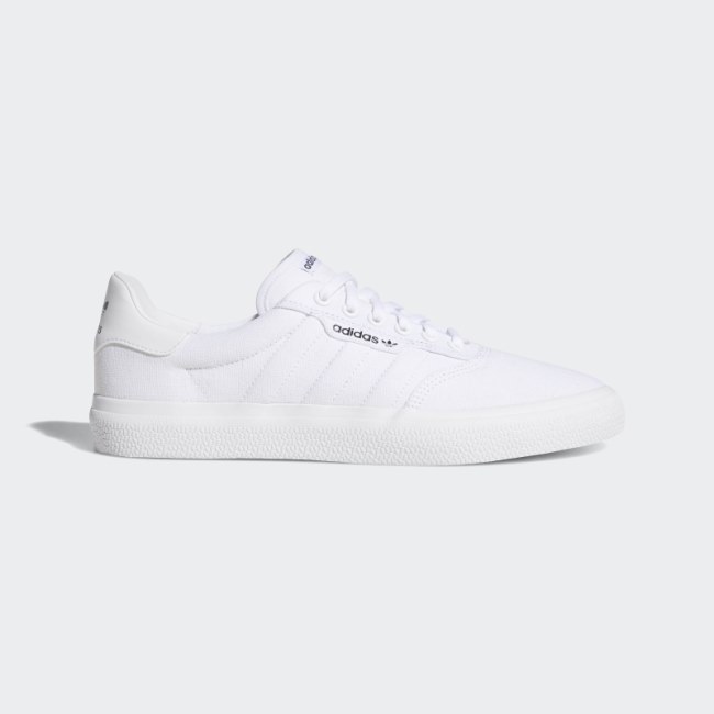 White Adidas 3MC Vulc Shoes