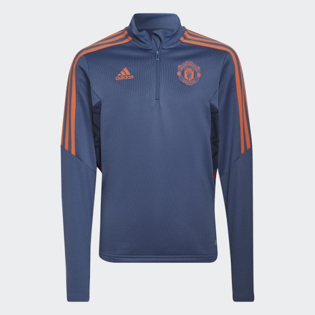 Blue Manchester United Condivo 22 Training Top Adidas
