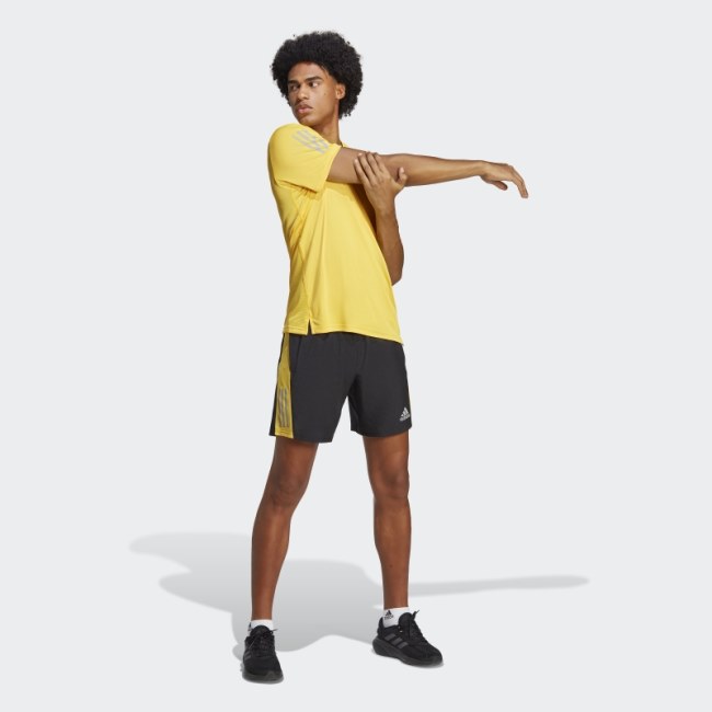 Adidas Own the Run Shorts Gold