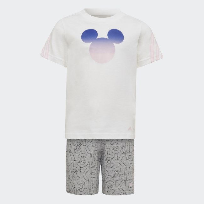 White Adidas x Disney Mickey Mouse Summer Set Fashion