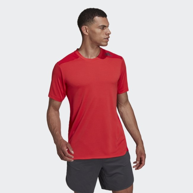 Red Designed for Training HEAT.RDY HIIT Tee Adidas