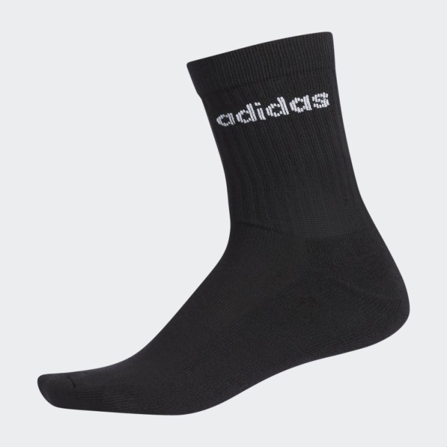 Black Basic Crew Socks Adidas