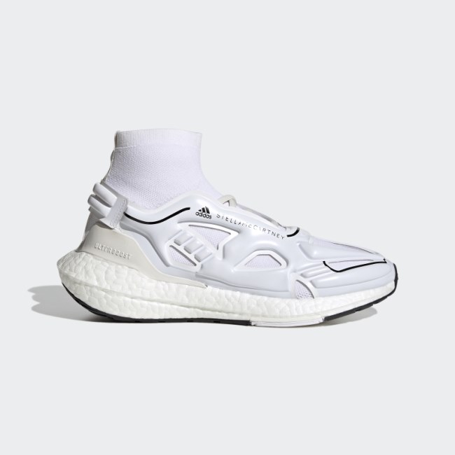 White Vapour Adidas by Stella McCartney Ultraboost 22 Running Shoes Fashion