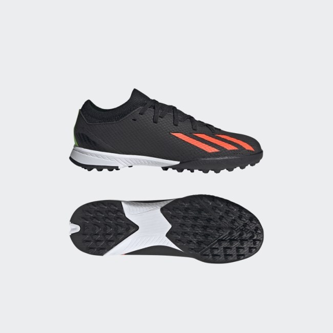 Adidas Black X Speedportal.3 Turf Shoes