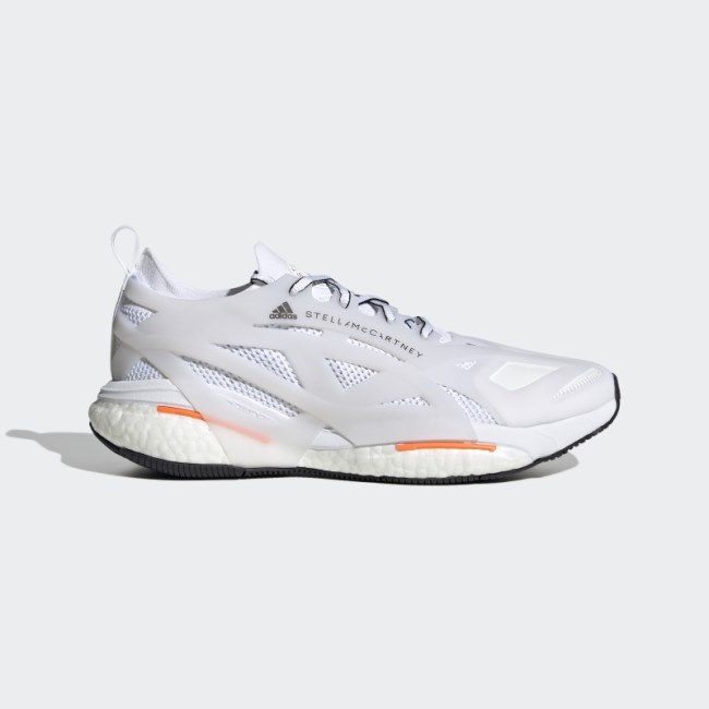 White Adidas by Stella McCartney Solarglide Running Shoes Hot