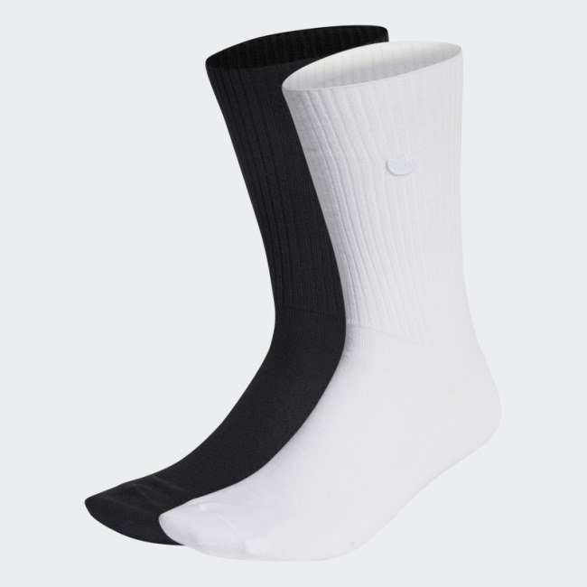 Premium Essentials Crew Socks 2 Pairs Adidas White