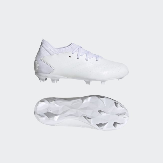 Adidas Predator Accuracy.3 Firm Ground Soccer Cleats White Fashion