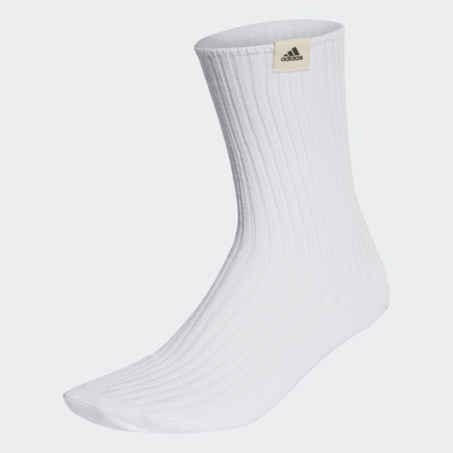 White Adidas Best Label Socks 1 Pair