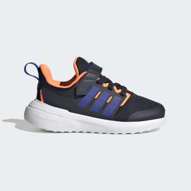 Ink FortaRun 2.0 Cloudfoam Elastic Lace Top Strap Shoes Adidas