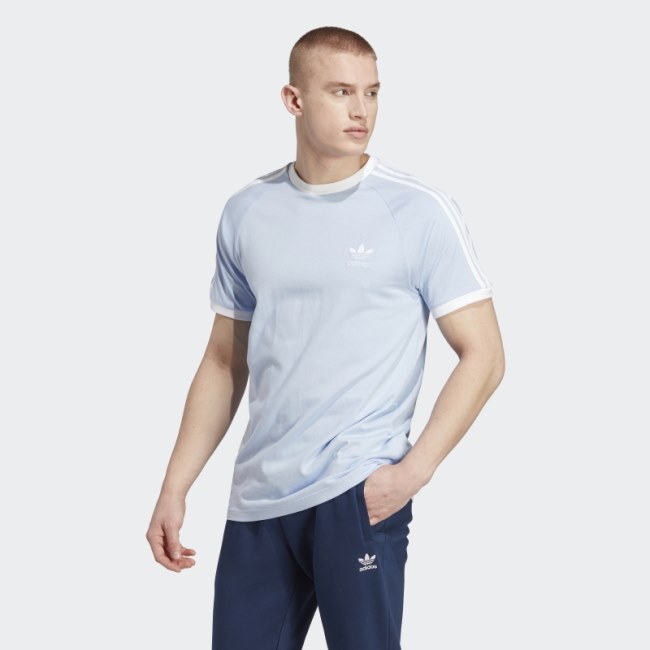 Adidas Adicolor Classics 3-Stripes T-Shirt Blue Dawn
