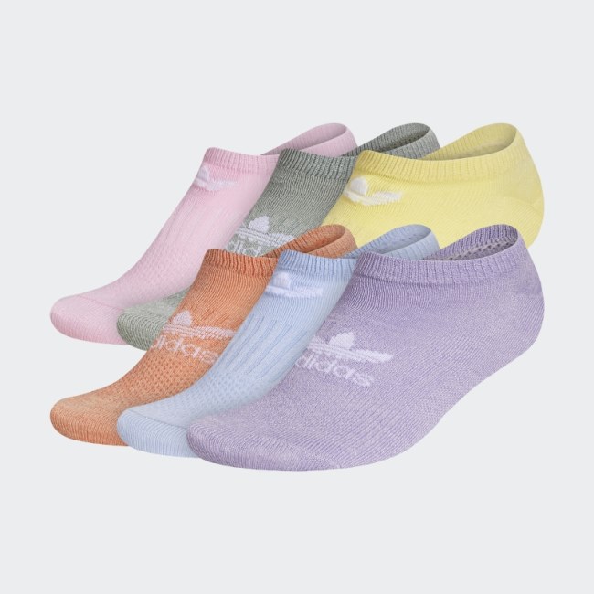 Lilac Classic Superlite No-Show Socks 6 Pairs Adidas