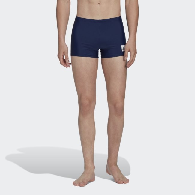 Solid Swim Boxers Navy Blue Adidas