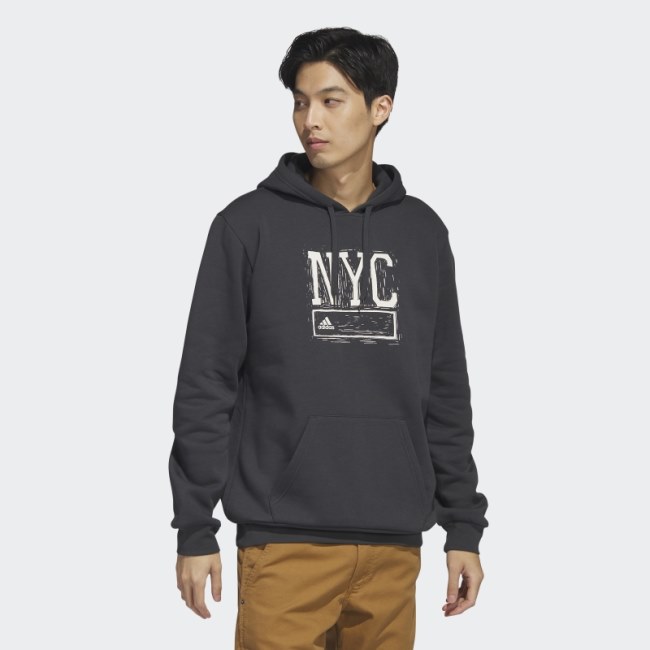 Adidas NYC Graphic Hoodie Carbon