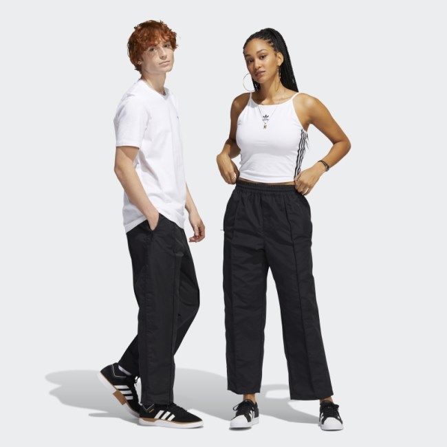 Black Adidas Pintuck Pants (Gender Neutral)