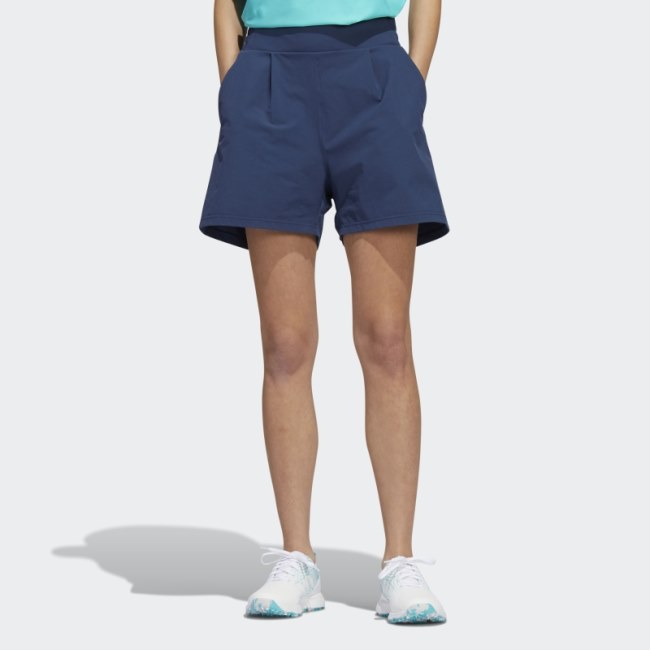 Navy Go-To Pleated Shorts Adidas