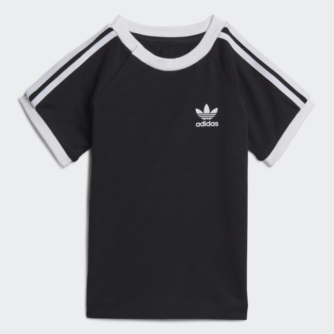 Black 3-Stripes T-Shirt Adidas