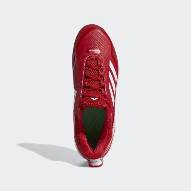 Red Adidas Icon 7 Cleats