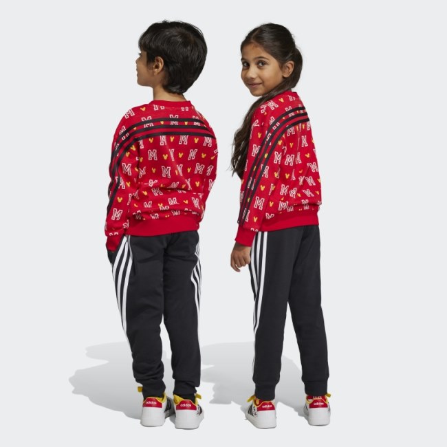 Scarlet Adidas x Disney Mickey Mouse Jogger Track Suit Fashion