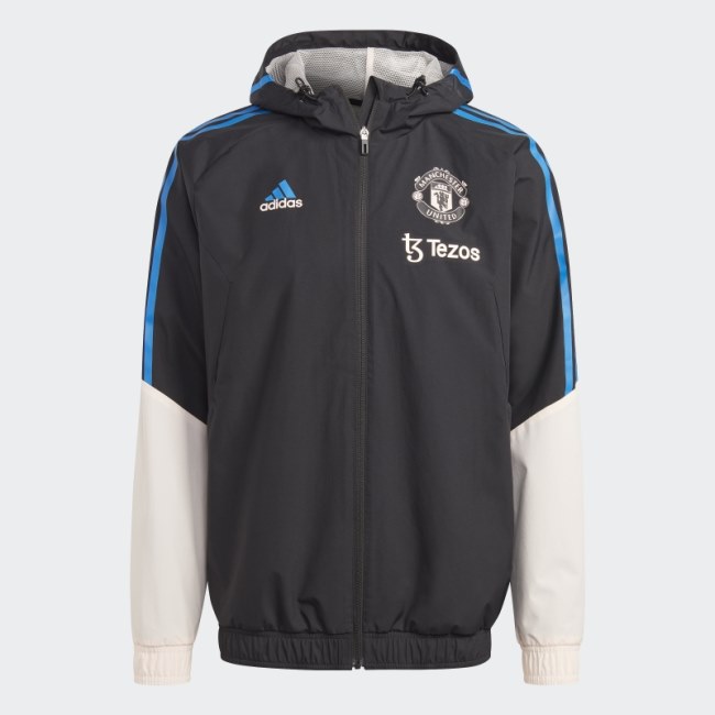 Adidas Manchester United Condivo 22 All-Weather Jacket Black