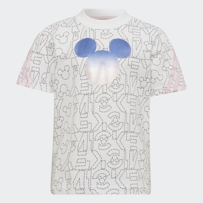 White Adidas x Disney Mickey Mouse T-Shirt Hot