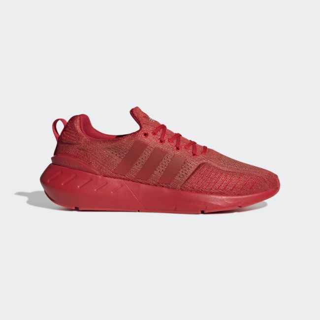 Red Adidas Swift Run 22 Shoes