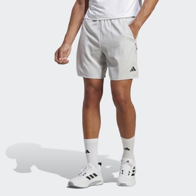 Adidas Train Icons 3-Stripes Training Shorts Grey Hot
