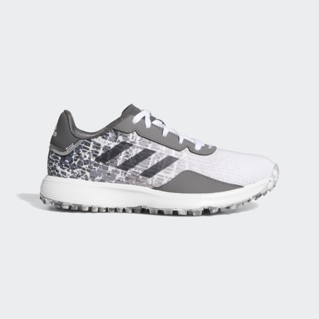 Grey Adidas Juniors' S2G Spikeless Golf Shoes Stylish