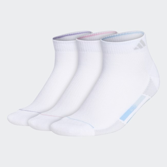 Superlite Stripe Low-Cut Socks 3 Pairs White Adidas
