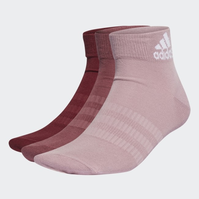 Ankle Socks 3 Pairs Adidas Red