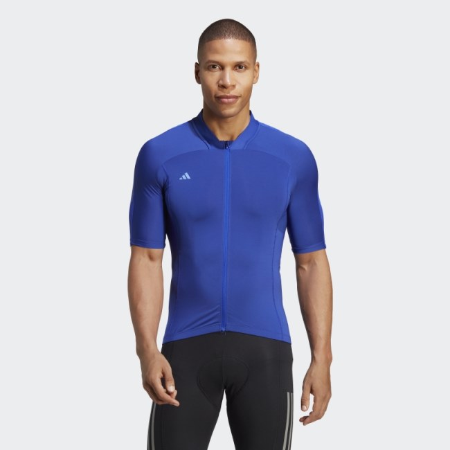THE SHORT SLEEVE CYCLING JERSEY Blue Adidas