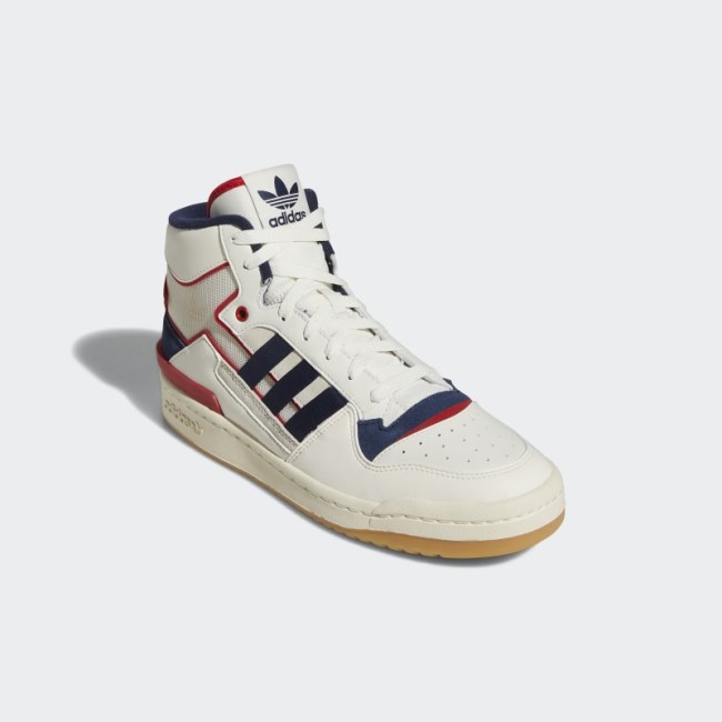 Adidas Forum Exhibit Mid Shoes Navy