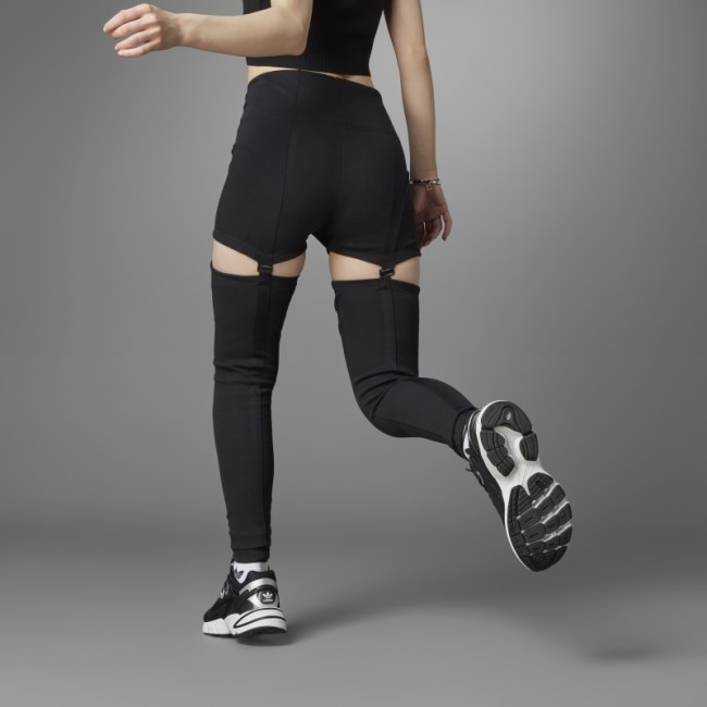 Adidas Always Original Rib Two-in-One Tights Black